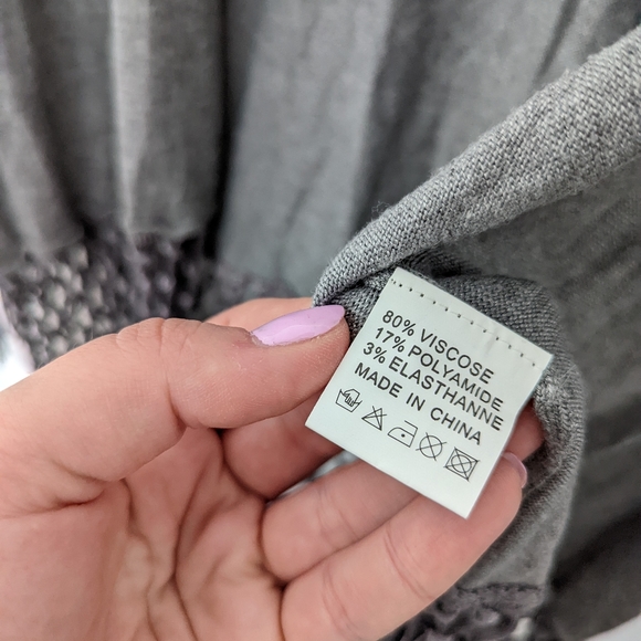 LAETITIA MEM | Tassel fringe cardigan | L-XL - Picture 3 of 3